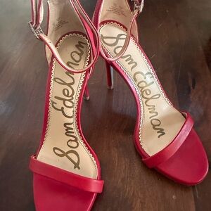 Sam Edelman Vibrant Red Heels